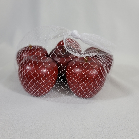 Lot Of 6 Vtg Wooden Decorative Apples - Picture 5 of 12